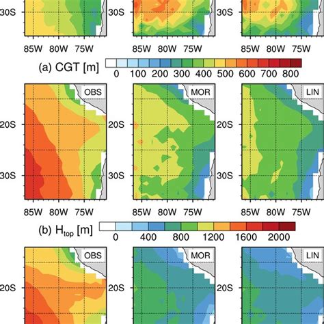 The Spatial Distribution Of Monthly Mean Core A Cloud Geometric