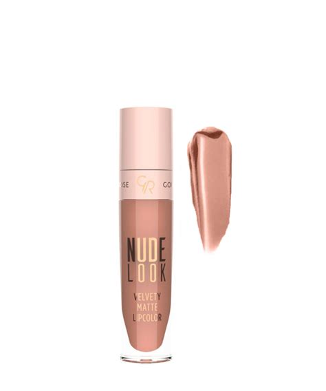 رژ لب مایع مات گلدن رز Golden Rose مدل Nude Look حجم 5 5 میلیلیتر رنگ