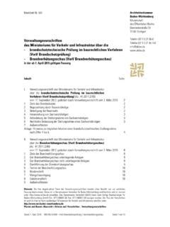 Verwaltungsvorschriften Des Ministeriums F R Verkehr Und