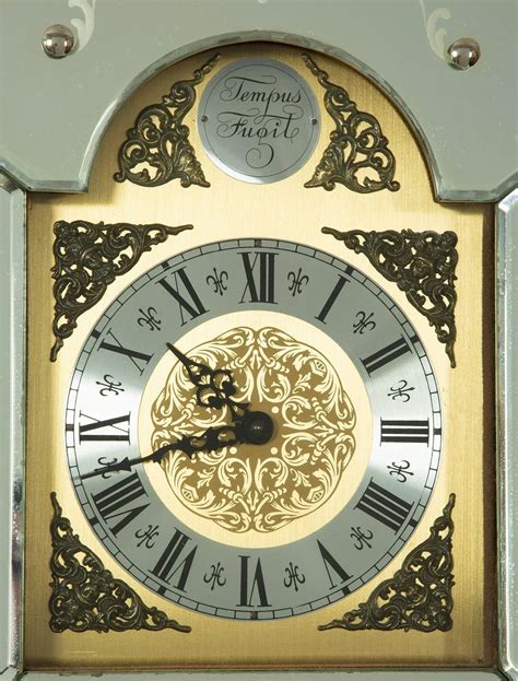 Orologio A Pendolo Veneziano A Cassa Alta In Vetro Acidato Giltwood