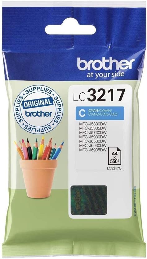 Brother Lc C Inkjet Cartridge Cyan Single Pack Standard Yield