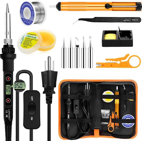 Soldering Iron Kit 80W LCD Adjustable Temperature 180 520 Solder Kit