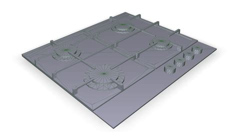 3D model Cooktop hob SIMFER H60H40W511 - TurboSquid 1804008