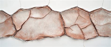 Cracked Desert Terrain with Intricate Patterns Stock Illustration - Illustration of ...