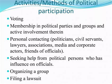 Political participation | PPTX