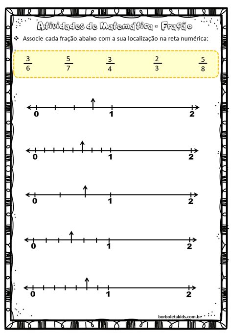 Exercicios Fracoes Na Reta 4 Ano - Frações na reta real worksheet – Artofit