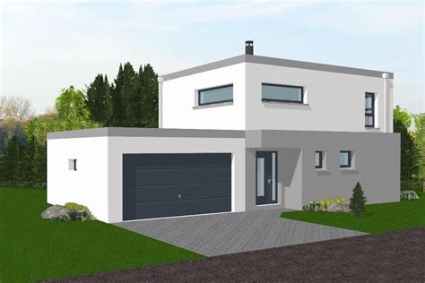 Maison à Toit Plat Contemporaine Le Monde De Léa