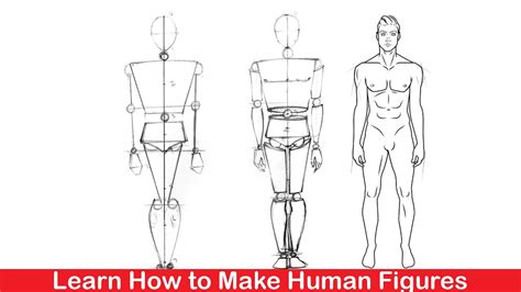 draw human figures step  step figure drawing step  step