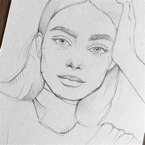 "Рисунки для срисовки лица"