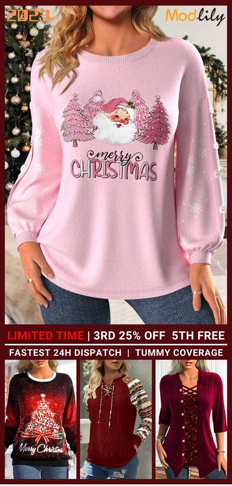 Cute Christmas Tops Clearance 3rd 25 Off And 5th Free Christmas