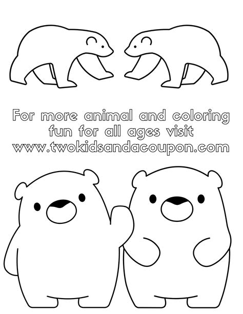 Free Printable Polar Bear Coloring Pages - prntbl