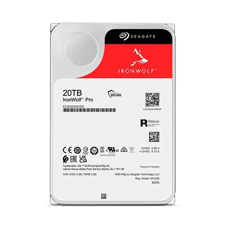 Seagate IronWolf Pro Enterprise NAS HDD 20TB (SATA-6G, CMR-RV, TRAY-DELL) (ST-IW-20TB-SATA-6G-CMR-RV-TRAY-DELL)