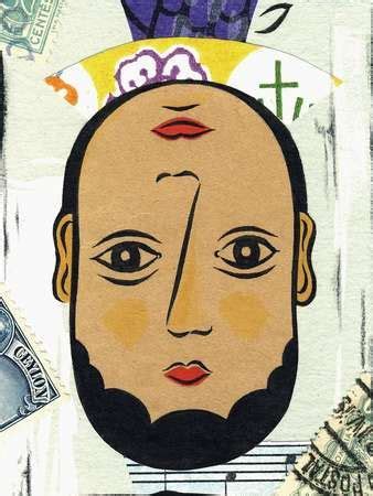 stock illustration  upside  face   faces personality