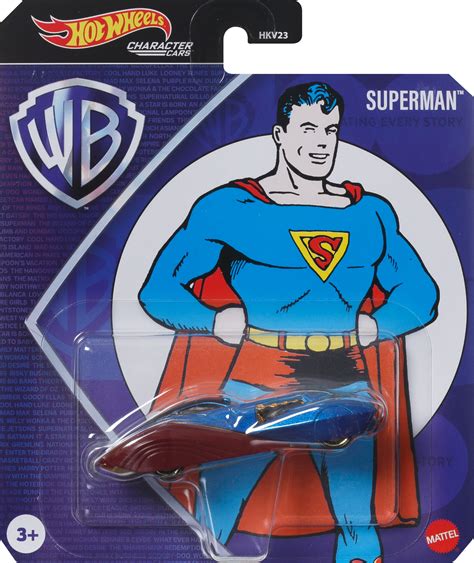 Hot Wheels Superman Comic Character Car Scale Collectible Play Vehicle Walmart