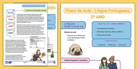 Plano De Aula Português 5 Ano Leitura E Interpretação