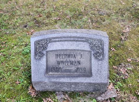 Delphia Jane Darrah Wollman 1890 1959 Monumento Find A Grave