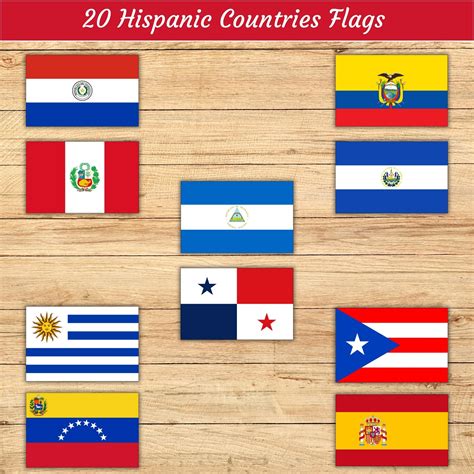 20 Hispanic Countries Flags,Hispanic Heritage Month Flag Bunting,Spanish Speacking Countries ...