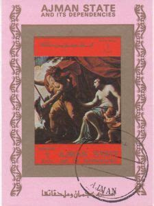 Stamp Nude Painting Ajman Nude Paintings Large Format Col AJ 1972 08 15 407ia