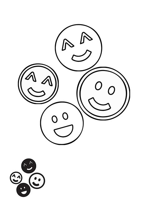 Smiley Face Coloring Smiley Face With Hearts Coloring Page Download