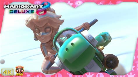 Mario Kart 8 Deluxe Dlc ⁴ᴷ Fruit Cup 200cc 3 Star Rank Pink Gold Peach Gameplay Youtube