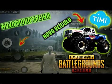 PUBG TIMI NOVO MODO TREINO MONSTER CAR YouTube