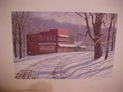 Coca Cola Jim Harrison Print General Merchandise Antique Price