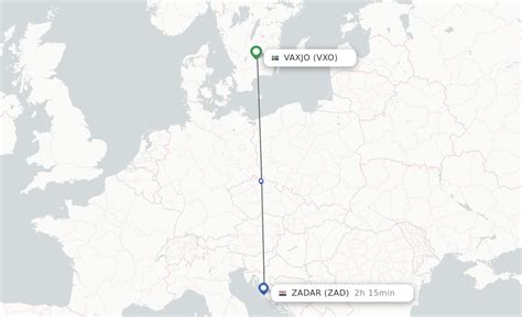 Direct Non Stop Flights From Vaxjo To Zadar Schedules Flightsfrom