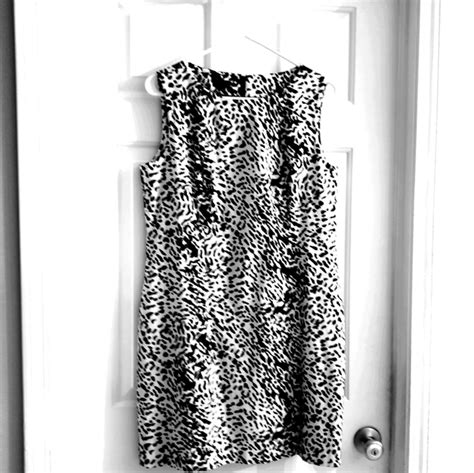 Talbots Dresses Talbots Black And White Prnt Dress Poshmark