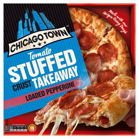 Chicago Town Takeaway Large Stuffed Crust Pepperoni Pizza 645g