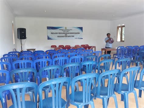 SUASANA PERSIAPAN GEDUNG PERTEMUAN BALAI DESA DLINGO Website