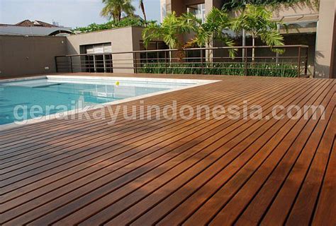 Decking Ulin Decking Kayu Ulin Asli Kalimantan