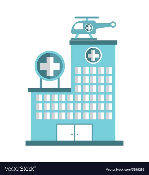 Hospital design Royalty Free Vector Image - VectorStock