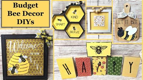 QUICK EASY BUDGET BEE DECOR DIYS Walmart Hobby Lobby Dollar Tree