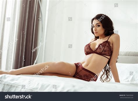 Attractive Seductive Woman Sexy Lingerie On Stock Photo 756025690 Shutterstock