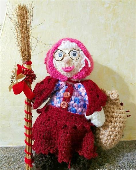 Befana Amigurumi Novelty Christmas Christmas Ornaments Amigurumi Doll