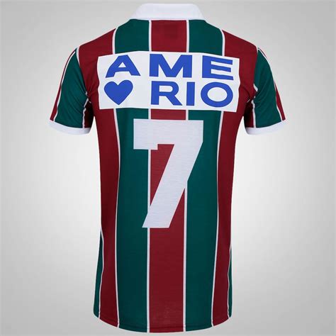 Camisa Fluminense Ame O Rio - Camisa Retrô do Fluminense Ame o Rio nº 7 adidas