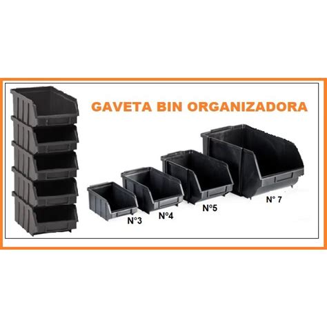 Gaveta Bin Organizadora Preto Varios Tamanhos Shopee Brasil