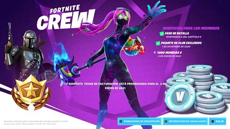 Pack De SuscripciÓn Club De Fortnite Fortnite Crew En Fortnite