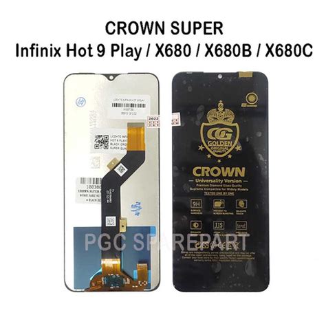 Jual CROWN SUPER LCD Touchscreen Fulset Infinix Hot Play X X B X C Hitam Jakarta