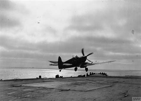 Asisbiz Fleet Air Arm Seafire Taking Off From Hms Furious Iwm A