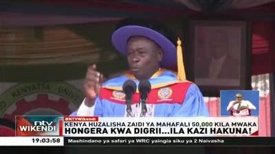 Ntv Kenya On Twitter Hongera Kwa Digrii Ila Kazi Hakuna Naibu Rais