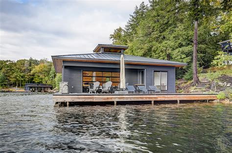 Muskoka Lakes Modern Boathouse Pattymac