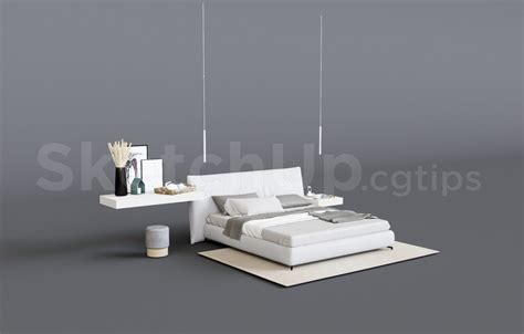 12073 Free Sketchup Bed Model Download
