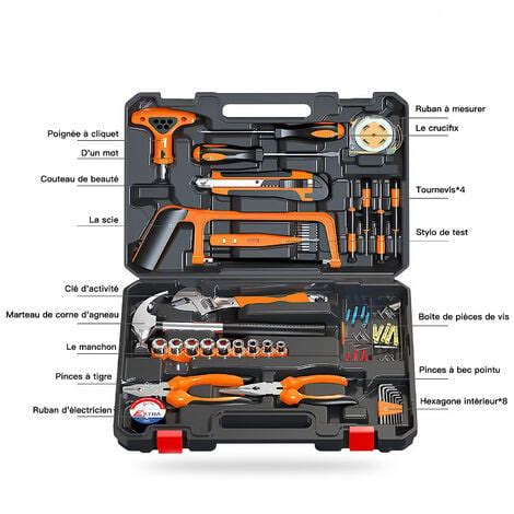 Coffret de Douille SDLOGAL Malette à Outils 108 Pièces Boîte Outils