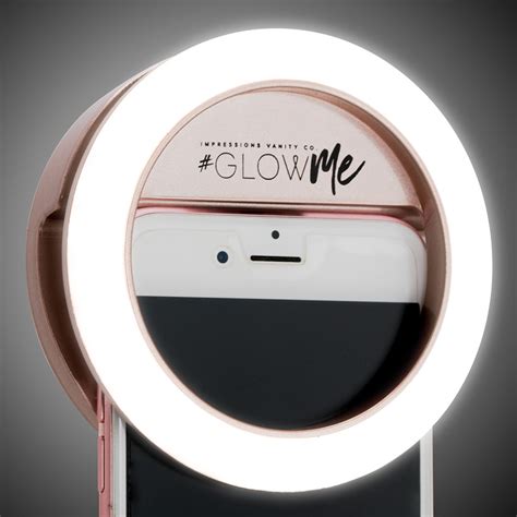 Glowme® 20 Led Selfie Ring Light For Mobile Devices Usb Rechargeable