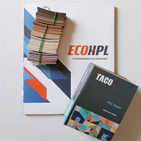 Paket Katalog Eco Hpl Taco Pvc Sheet Taco Edging Hpl Eco Taco