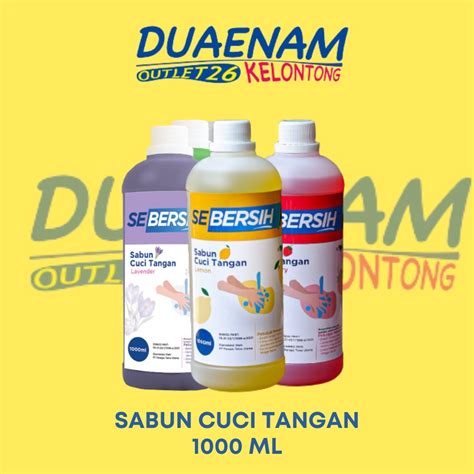 Jual Sabun Cuci Tangan Lavender L Sebersih Hand Soap Premium Shopee