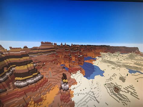 heres  eroded badlands seed   desert temple rminecraftseeds