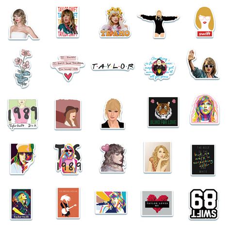 50pcs Taylor Swift Stickers Au Sticker World