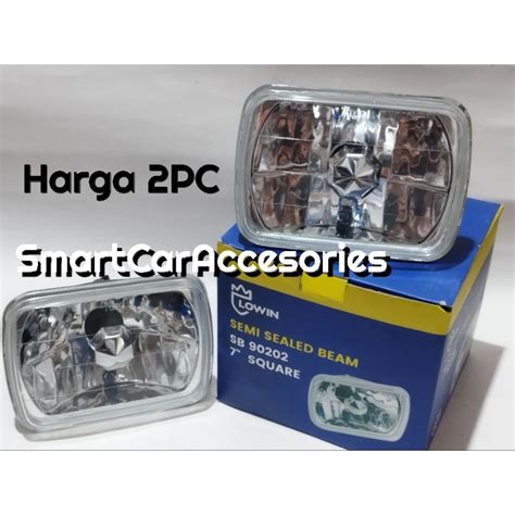 Jual Lampu Headlamp Head Lamp Kotak In Inci Inchi Cristal Kristal